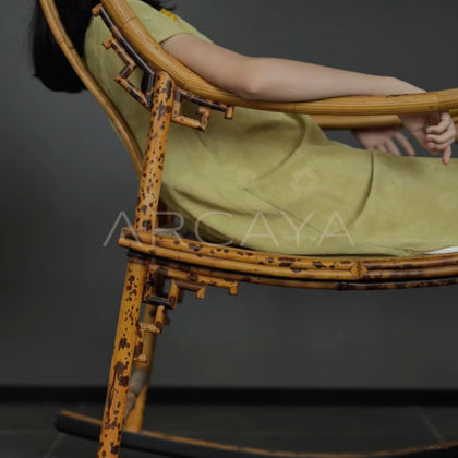 Xiangfei Bamboo Rocking Chair - detail