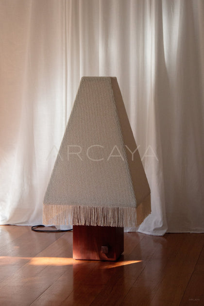 Kukeri Wood Floor Lamp - scene
