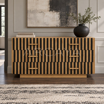 Mosaic Mid Century Solid Wood Chest Of Drawers - main