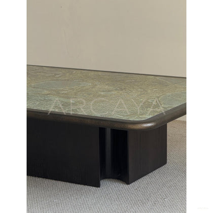Natural Marble Wabi Sabi Coffee Table - scene