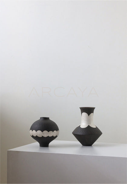 Dadan Silver Glaze Jingdezhen Designer Vase - scene