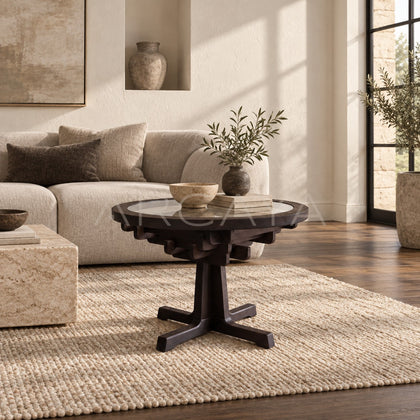 Tenon Nexus Glass Table - scene