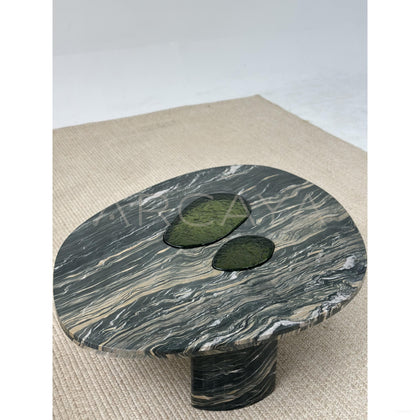 Classic Modern Stone Furniture Piece — Coffee Table - scene