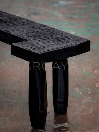 Natural Style Solid Wood Bench - detail