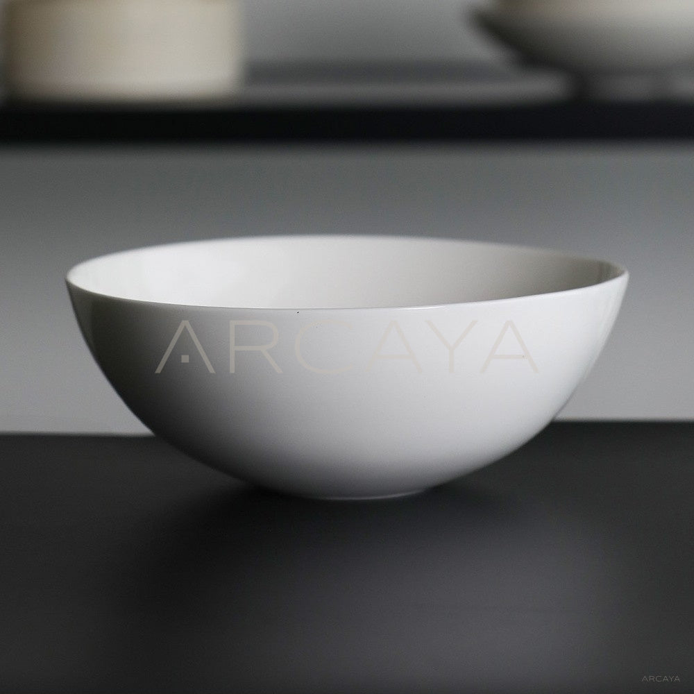 Sunxun Collab Pure White Ceramic Conical Bowl - main