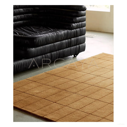 Camel Fine Check Rug Dsm P024 F - scene