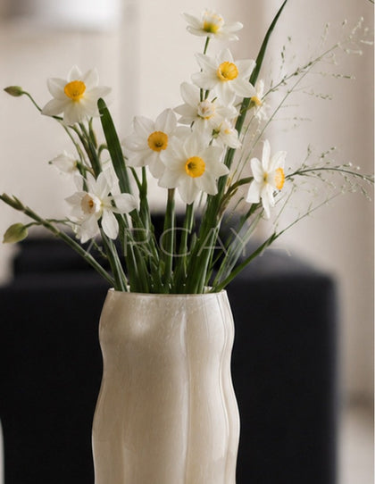 French Mid Century Glass Vase - scene