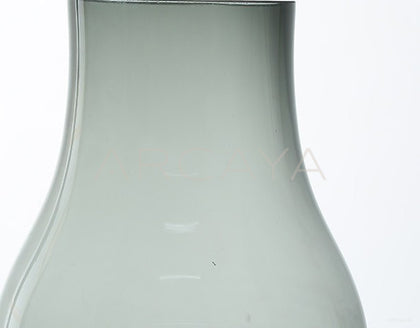 Minimalist Clear Glass Peony Vase - scene