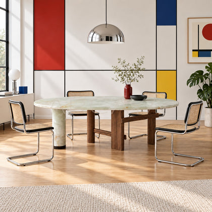 Sengu Jade Stone Dining Table - scene