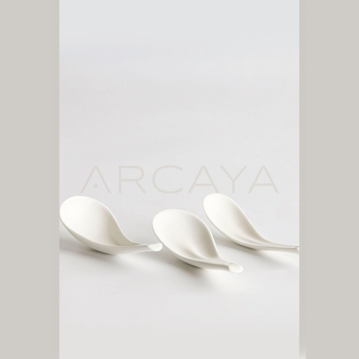 Minimalist Leaf Spoon in detail