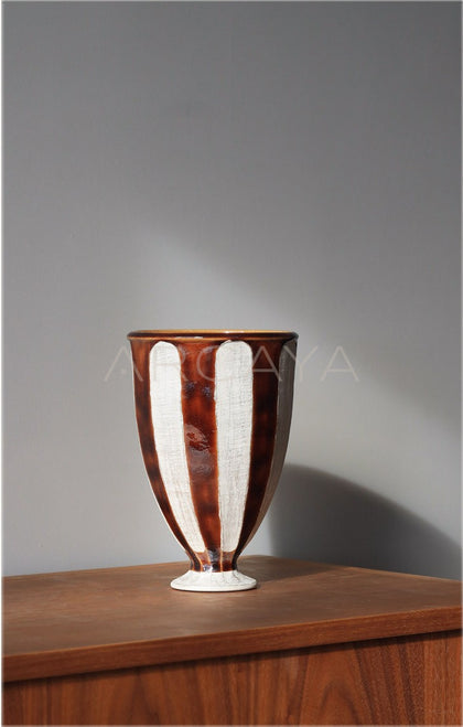 Dadan Silver Glaze Jingdezhen Wide Mouth Vase - scene