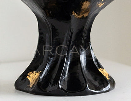 Dadan Black Gold Double Ear Vase - scene
