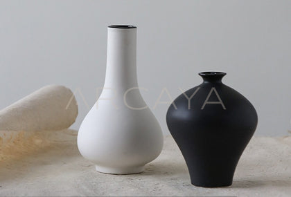 New Chinese Bisque Song Aesthetic Vase - scene