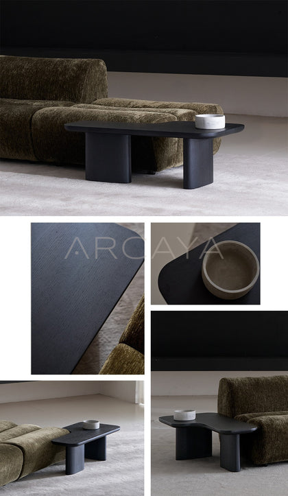 Bamboo Joint Sofa Arm Table - scene