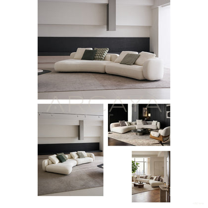 Bessel Curved Sofa Ruen - scene