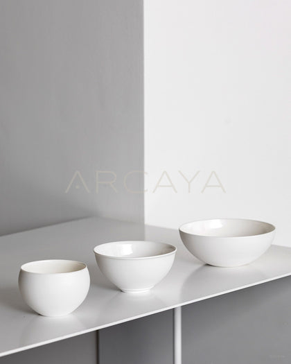 Sunxun Collab Soft White Porcelain Rice Bowl - scene