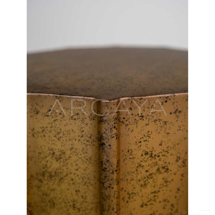Patina Metal Side Table - scene