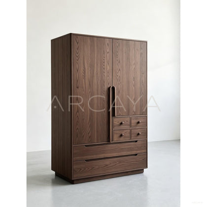 Minimalist Oak Wardrobe — Storage - scene
