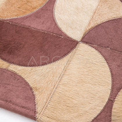 Patchwork Cowhide Rug - scene