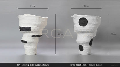 Dadan Designer Wabi Sabi Jingdezhen Vase - scene