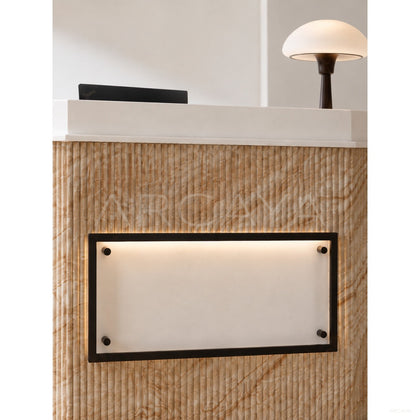 Persian White Jade Reception Desk - scene