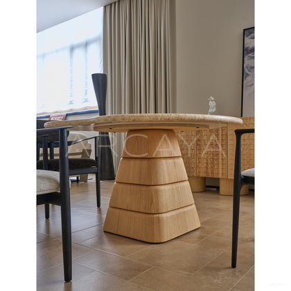 Cloud Stone Dining Table - scene