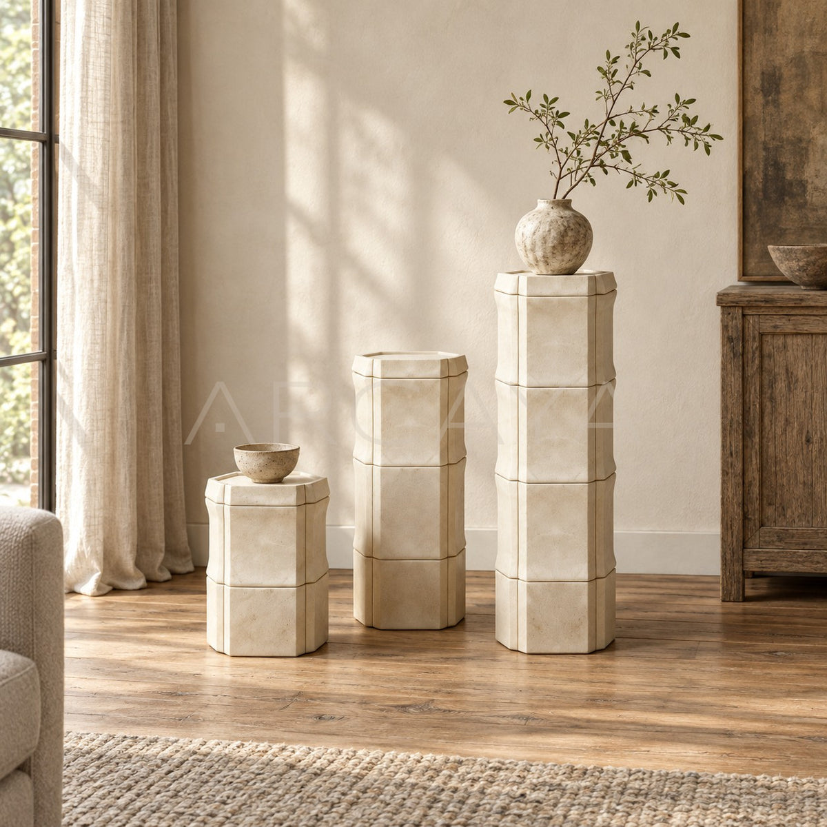 Aston Xubaisheng Stone Bone Modular Series — Side Table in detail