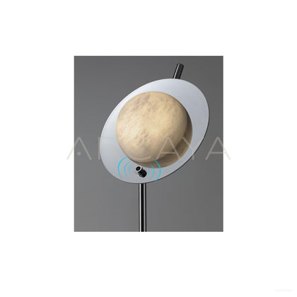 Stone Half Moon Disc Floor Lamp 96175 - scene