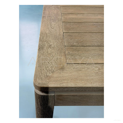 Teak Webbing Outdoor Dining Set - scene