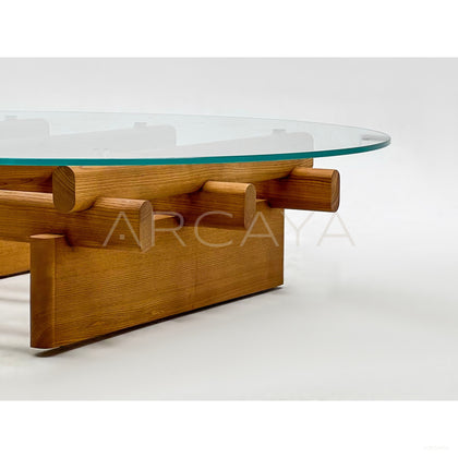 Villa Tempered Glass Coffee Table - scene