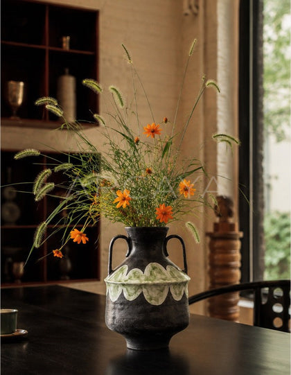 Dadan Double Ear Ceramic Vase Study - scene