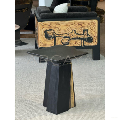 Art Veneer Two Tone Side Table - scene