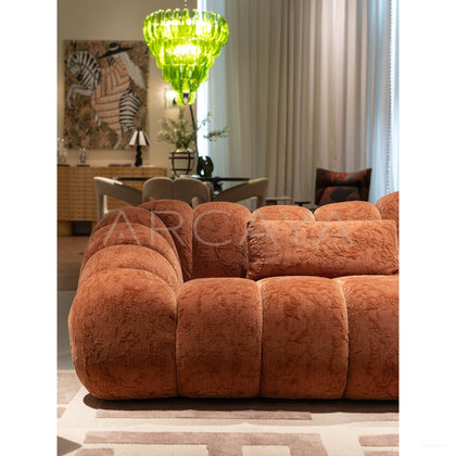 Mountain Isle Chenille Sofa - scene