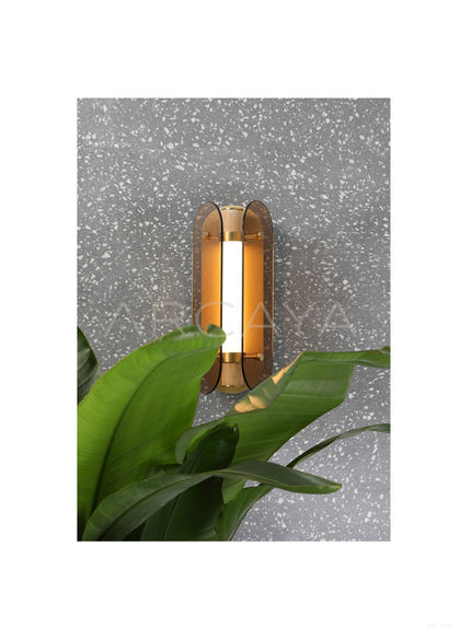 Amber Three Wing Wall Light 21955 - scene