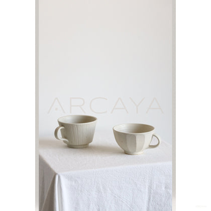 Amu Collab Handmade Ceramic Coffee Mug - scene