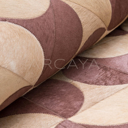 Patchwork Cowhide Rug - scene