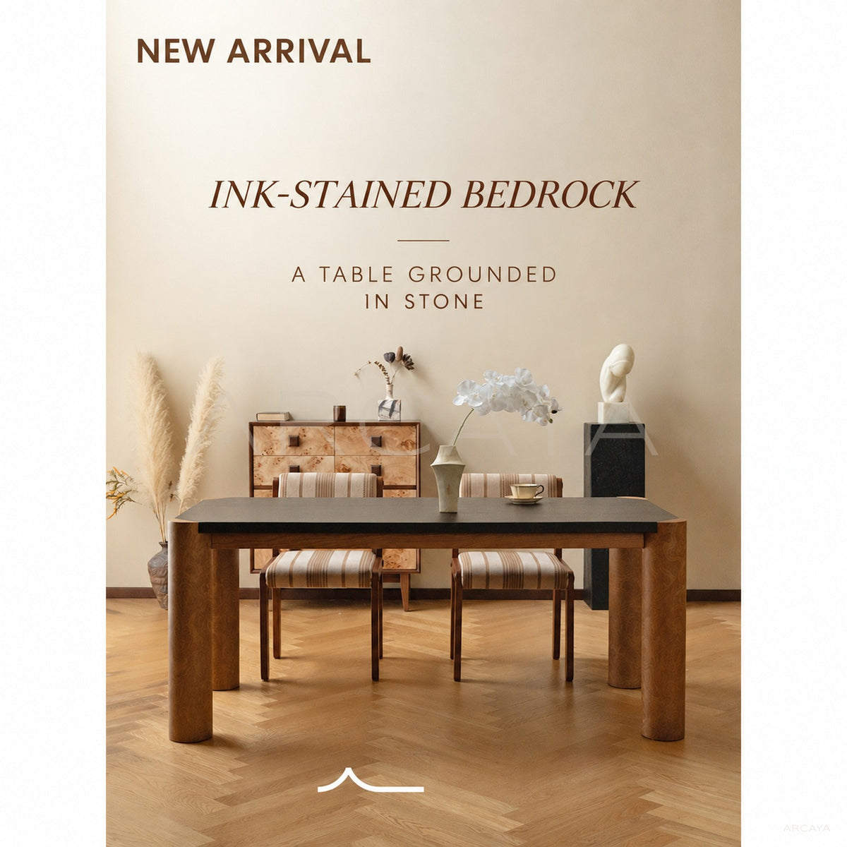 Bedrock Dining Table in detail