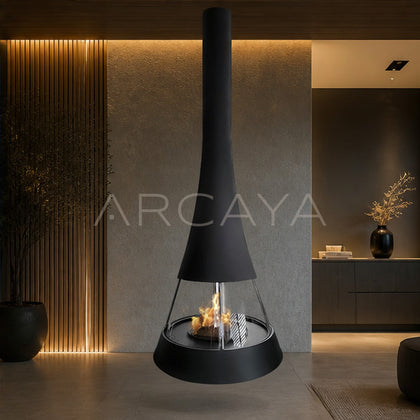Carlos Hanging Fireplace - scene