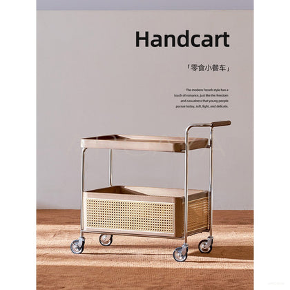 Rattan Mobile Trolley — Storage - scene