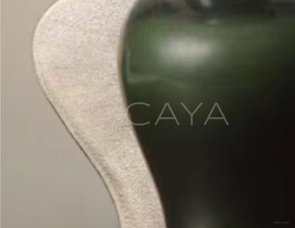 Wabi Sabi Two Tone Irregular Ceramic Vase - scene