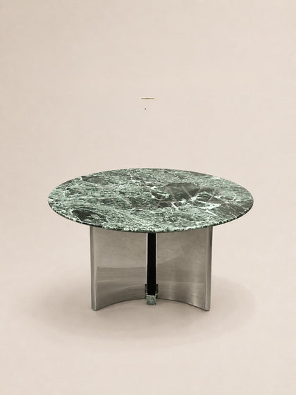 Daze Patek Jade Green Stone Round Dining Table - scene