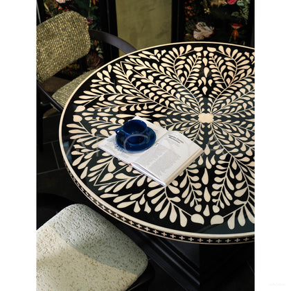 Mother Of Pearl Art Dining Table - scene