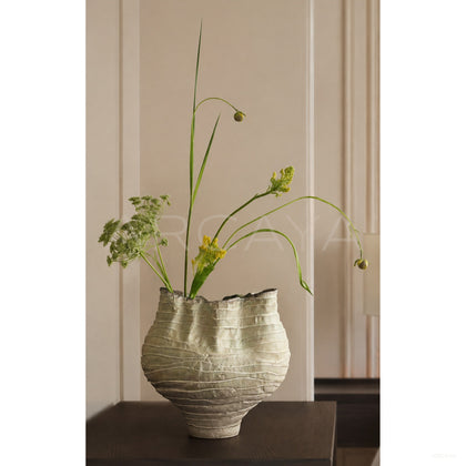 Vintage Twisted Pleated Irregular Vase - scene