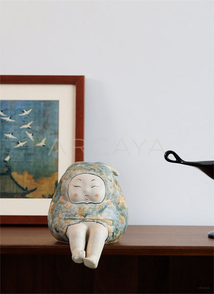 New Chinese Figure Ceramic Sculpture - scene