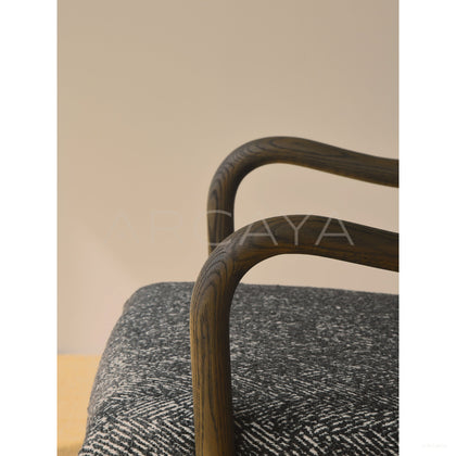 Oak Smoked Light Brushed Dining Chair - scene