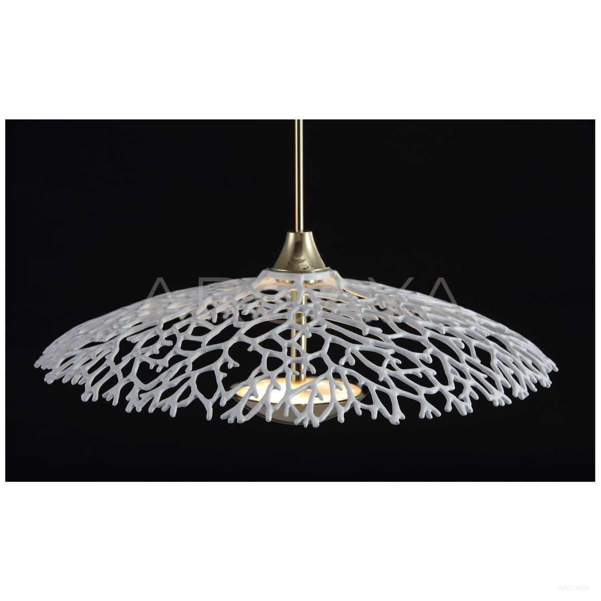Coral Lace Umbrella Pendant Light 80561 in detail