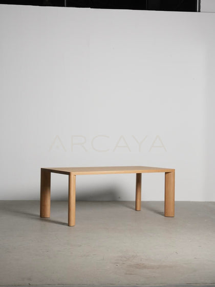 Natural Oak Dining Table - scene