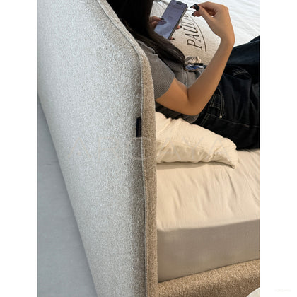 Minimalist Cotton Linen Bed - scene