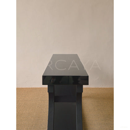 Old Money Oak Entryway Rack — Console - scene