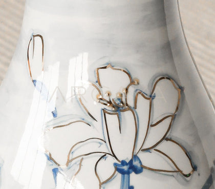 Jingdezhen Blue White Porcelain Vase Song Style - scene